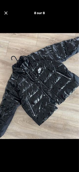 Черно пухено яке Nike