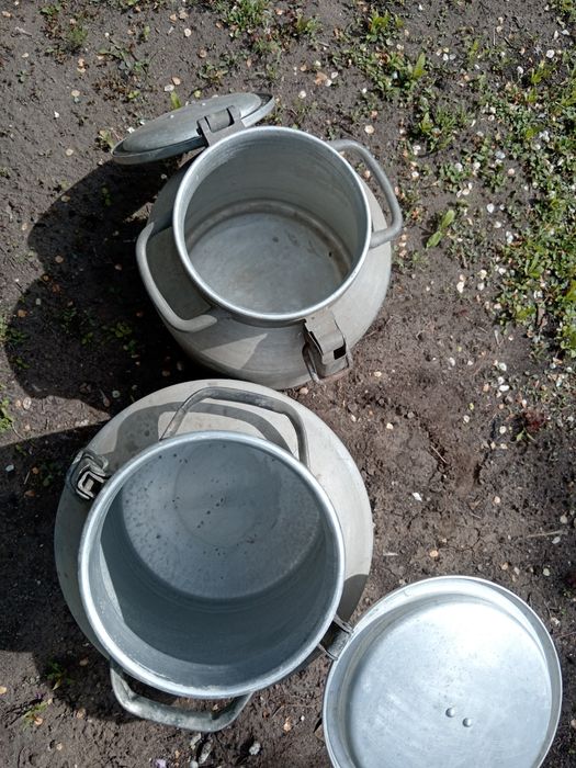 Фляги алюминиевые (СССР) пару раз использовались под мед