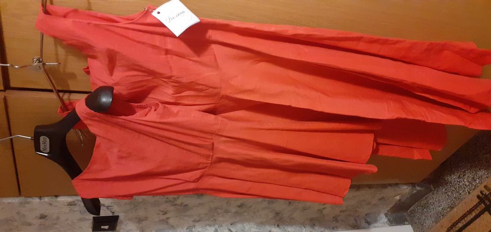 Нови Рокли майка и дъщеря-лен и вискоза