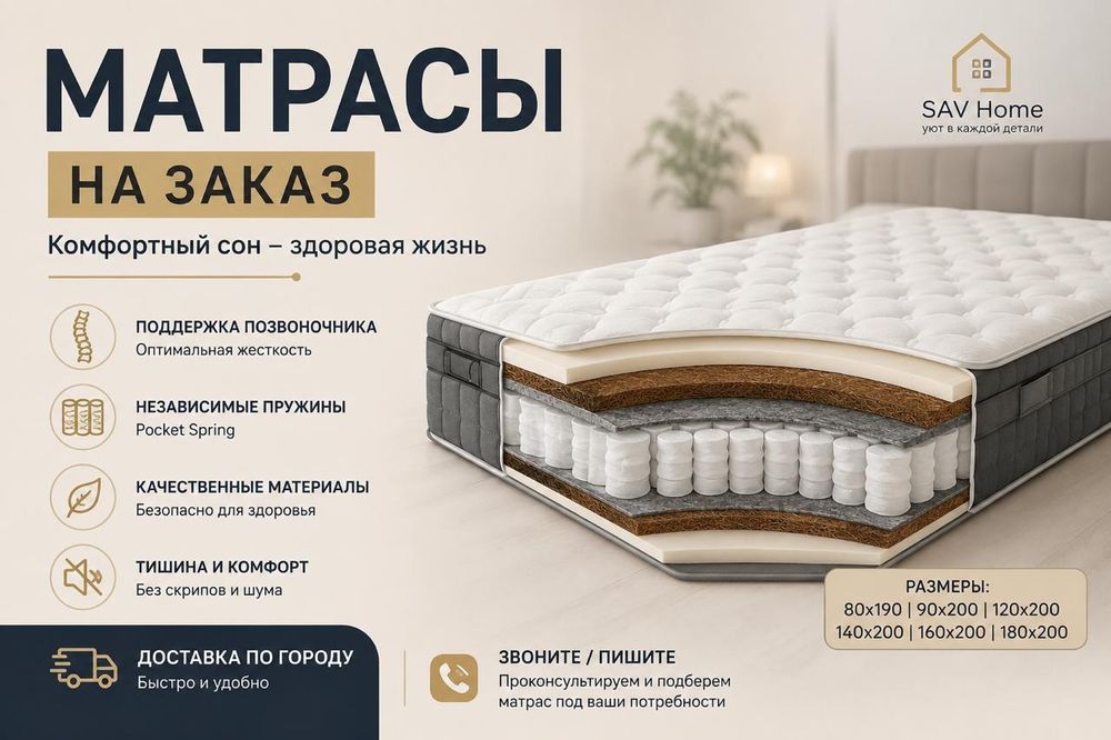 Матрасы на заказ