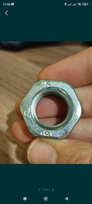 Гайки оцинкованные