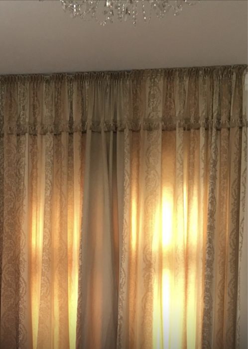 Шторы готовые, ткань евро