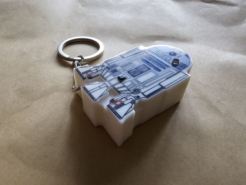 Star Wars R2-D2 ключодържател с LED фенерче и звуков ефект