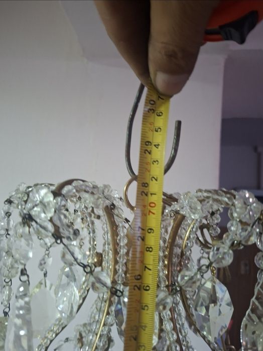 Vand candelabru de cristal  restaurat