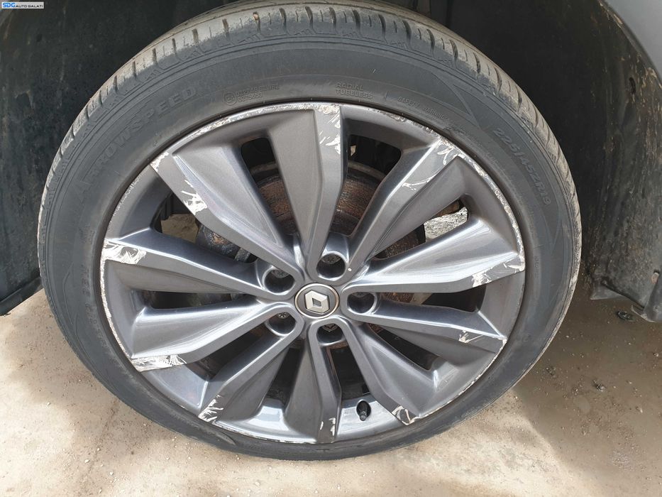 Set 4 Jante Roti Aliaj Aluminiu 225 45 19 R19 cu Anvelope Vara Dot 2024 Renault Kadjar 2015 - 2022 [Q1136]