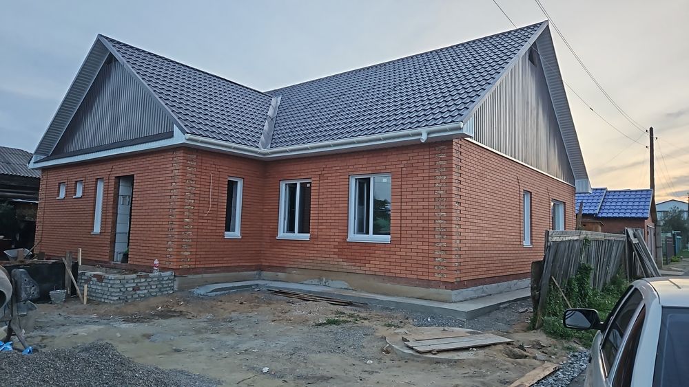 Бригада строителей. Кладка.,стяжка,крыша,гараж