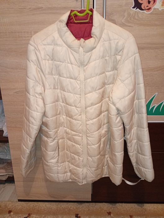 Олекотено дамско яке с две лица