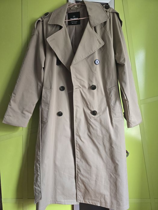 Новый тренч бежевый от Pull&Bear