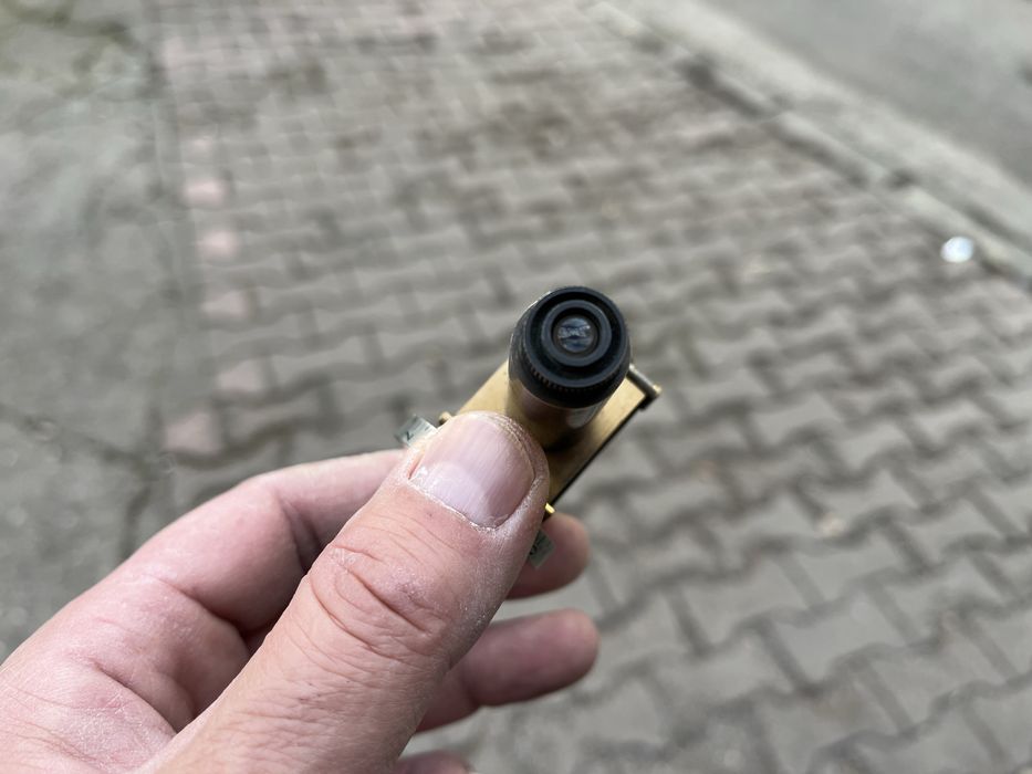 Colimator optic filar din alamă pentru microscop (antic) cca. 1900