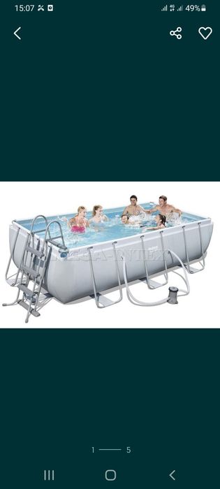 Intex bestway 4x2x1 каркасный бассейн комплект