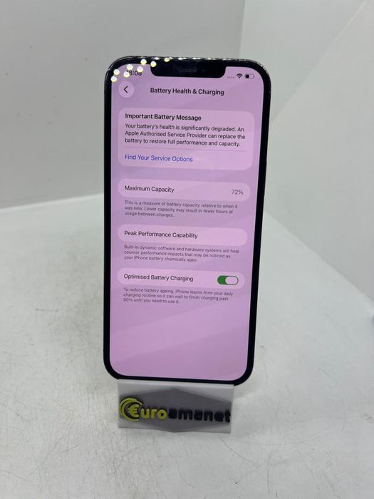 iPhone 12 Pro Max Graphite, 128 GB, Bat 72% -A-
