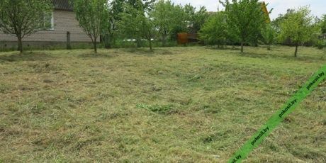 Покос травы бензокосой