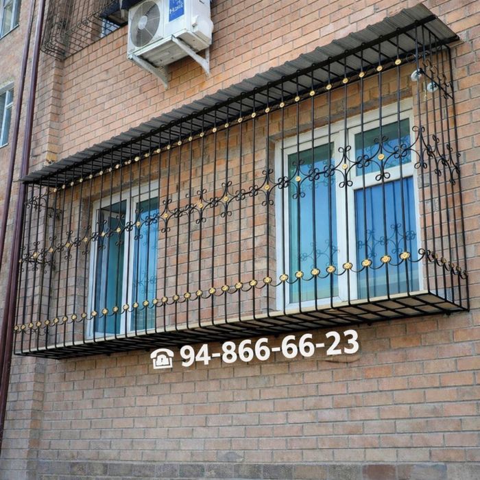 Решетки на окна от 200 000 сум — установка под ключ в Ташкенте