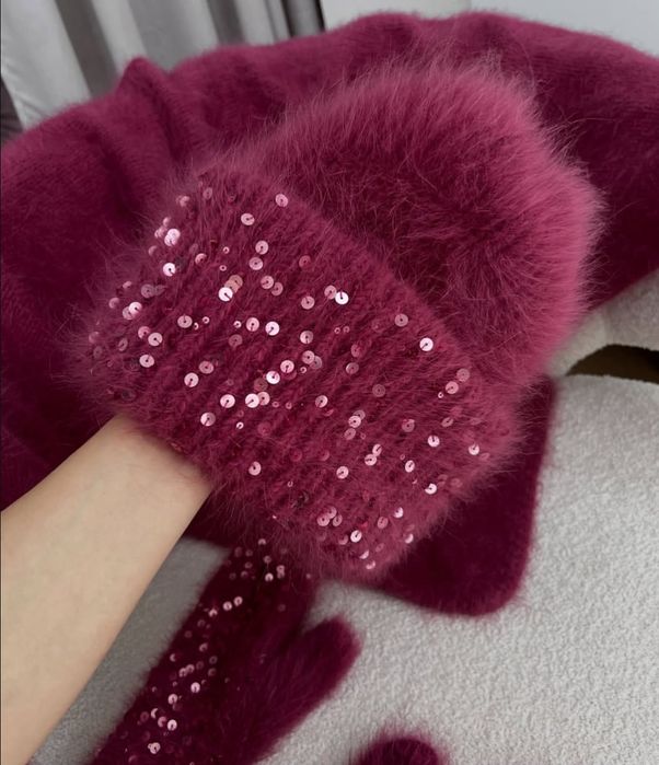 Варежки ангора продаю