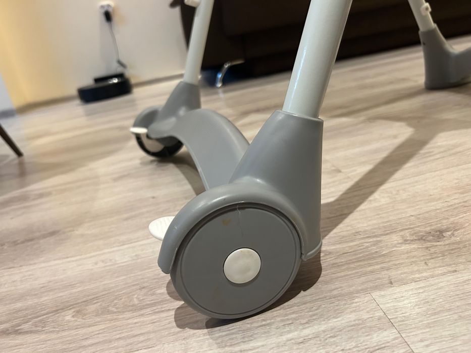 Проходилка Moni+Столче за хранене Lorelli Campanella - Розов с мечета