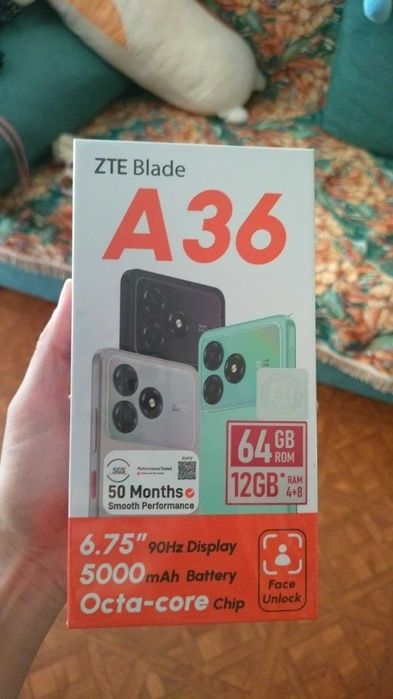 НОВЫЙ в упаковке ZTE Blade A36 12/64Гб