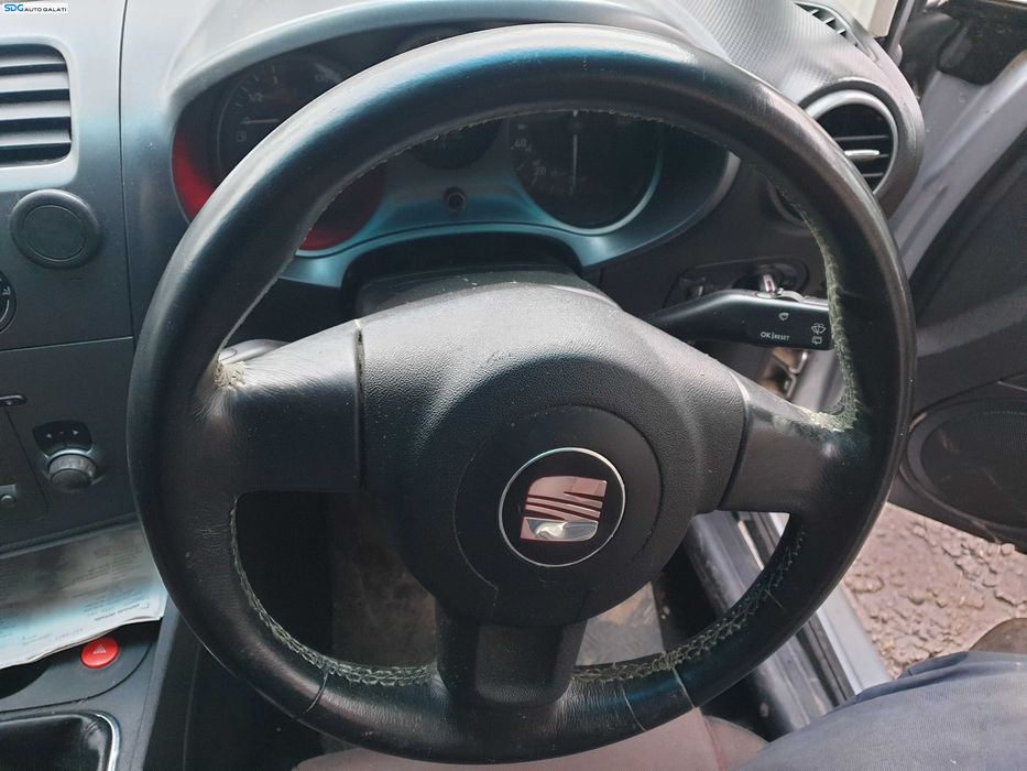 Volan Piele 3 Spite FARA Airbag Seat Leon 1P Non Facelift 2005 - 2009 [K3353]
