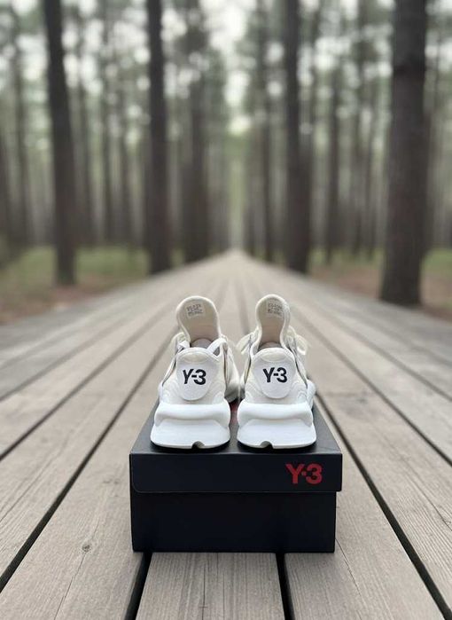 Adidasi Y3 Kaiwa Alb - Full Box - Calitate Premium