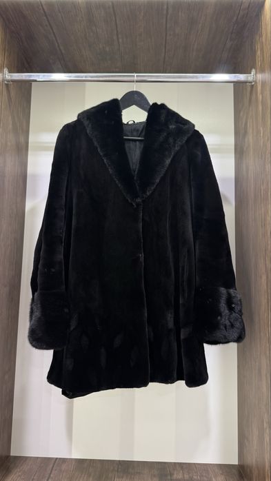 Норковая шуба стриженная