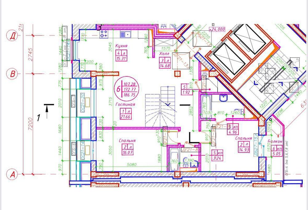 Квартира ЖК Greenwich 5/8-9/9 175 м2