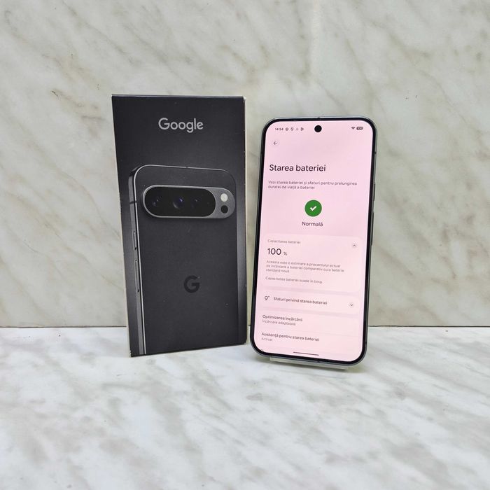 Google Pixel 9 Pro XL, 128GB, 16GB RAM, 5G, Obsidian Zeus Amanet Militari 34935