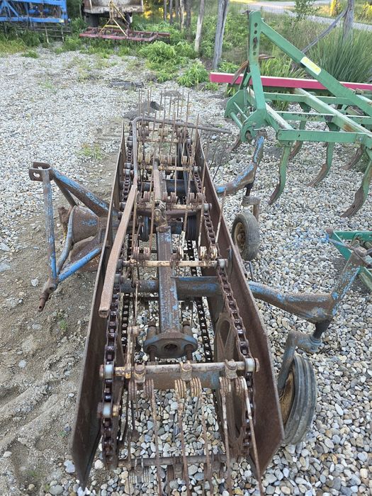 Grebla in tiranti la tractor pe curele model pe lanț de 2 metri