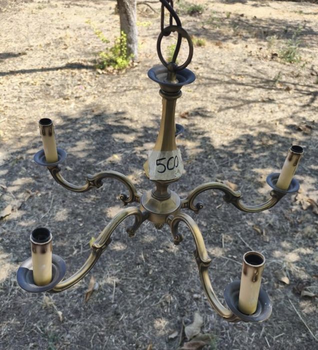 Candelabru bronz 5 becuri