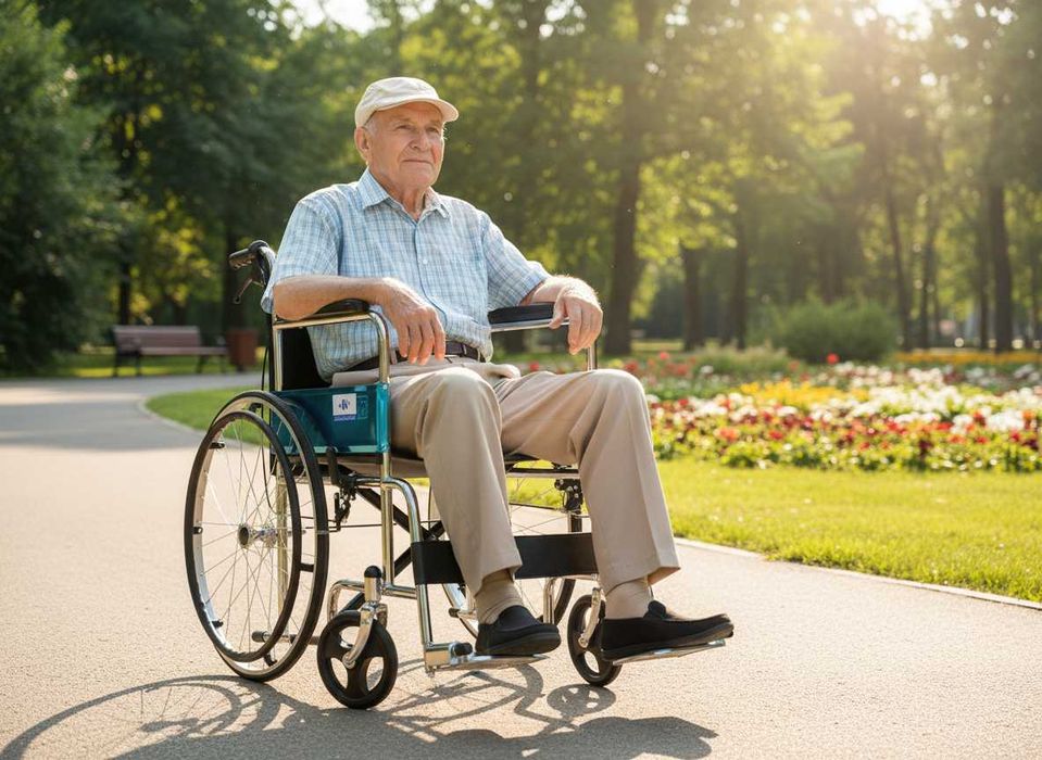 Рингова инвалидна количка за възрастни - НОВА