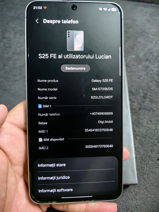 Samsung Galaxy S26 FE ca nou