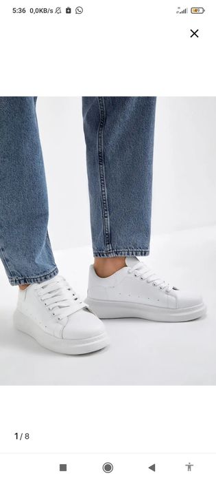 Keda krosovkasi oq rangda