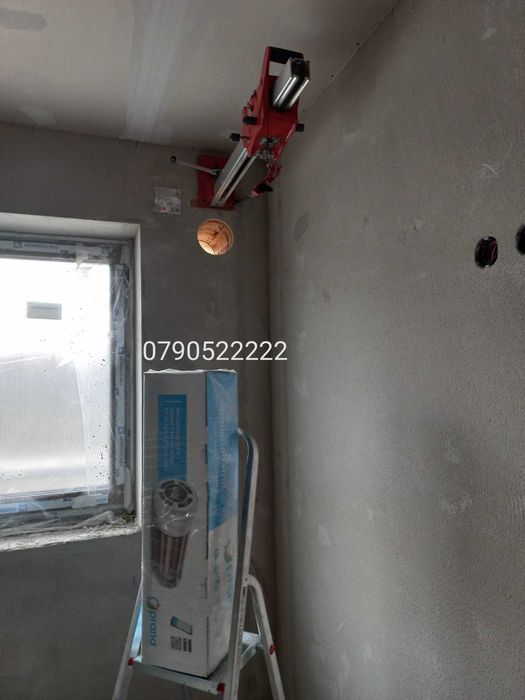 carotare, gaura hota,centrala,ventilatie, gaura beton ,carota,Ø380,vid