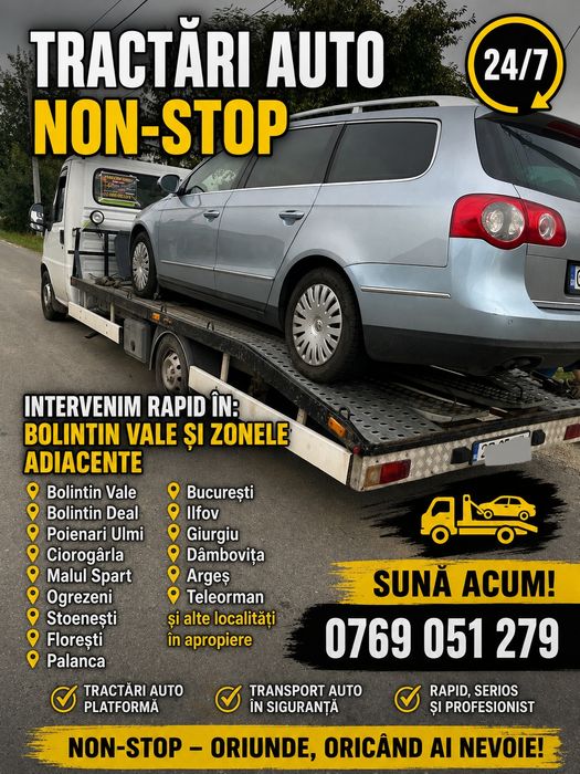 Tractari auto non -stop