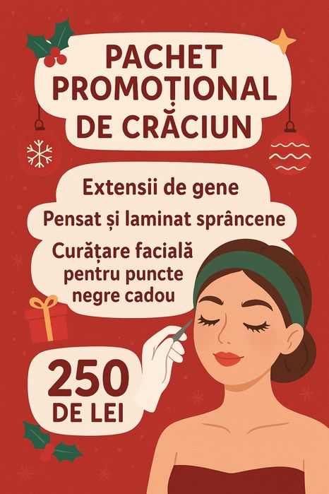 Extensii de gene , pensat , laminare sprancene si curatare faciala !