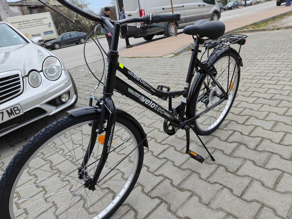 PA Алуминиев велосипед 26" Velotec CITY черен