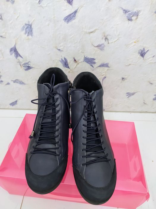 Боти естествена кожа, Кубинки 37 номер, от соца