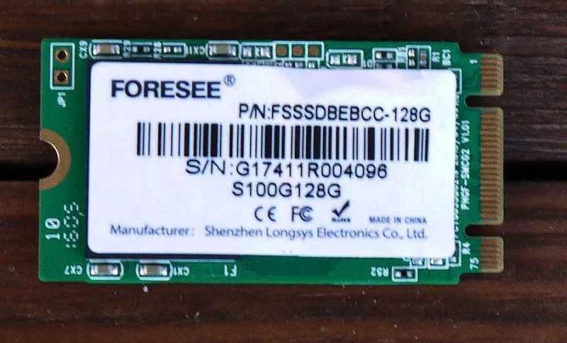 SSD-диск формата M.2 Type 2280 с интерфейсом M.2 SATA 256gb