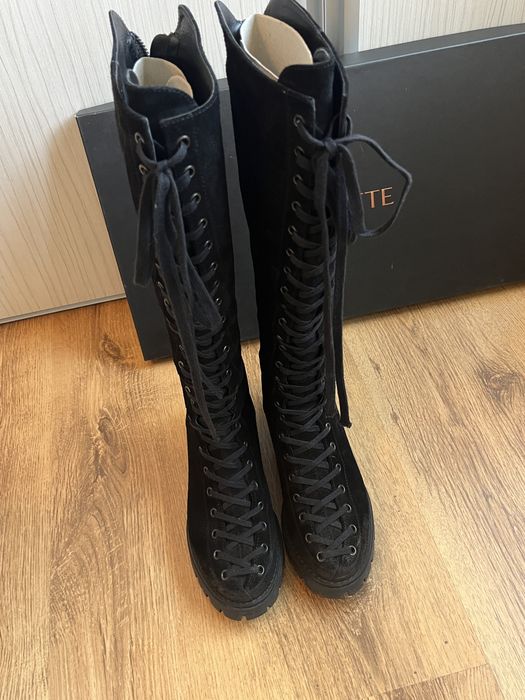 Cizme piele intoarsa Musette