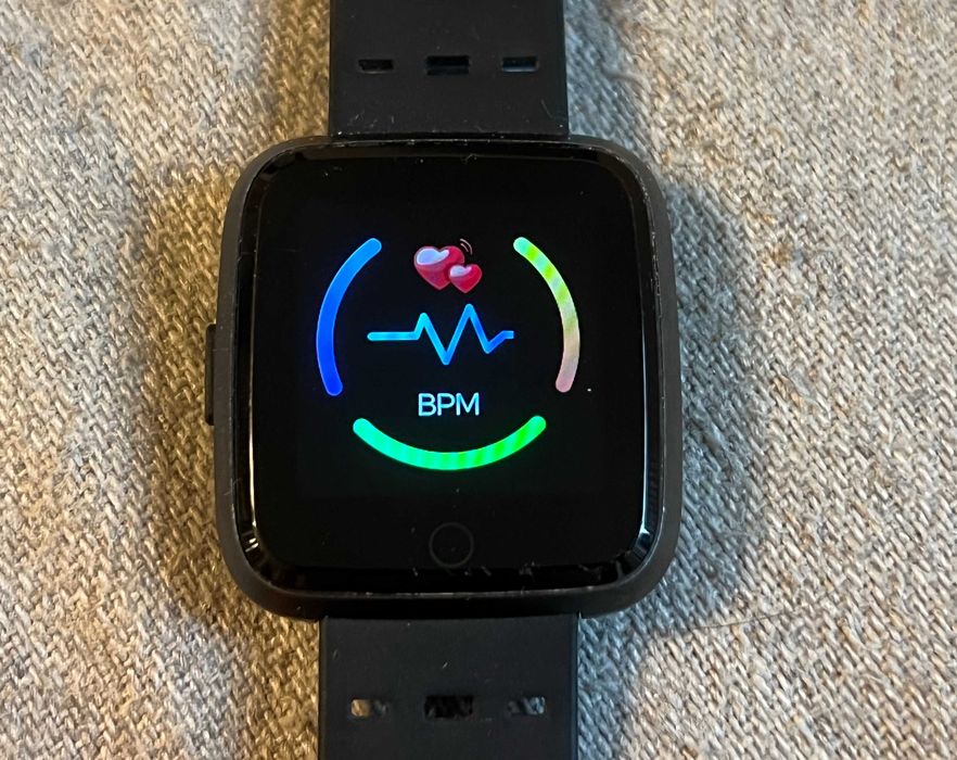 Smartwatch Fitness Negru Monitorizare Ritm Cardiac Somn Sport