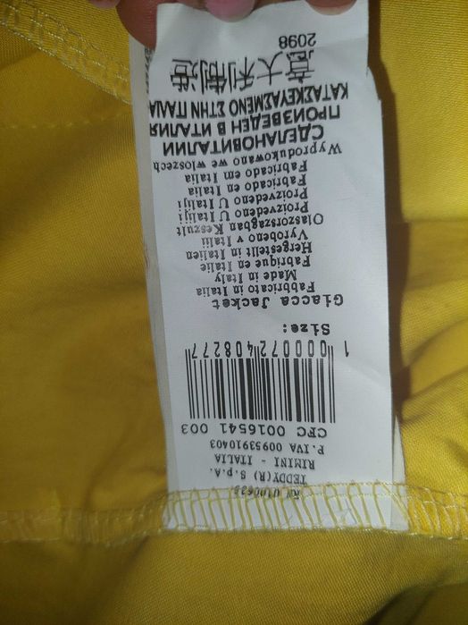 Jacheta galbena cu maneci clopot Rinascimento