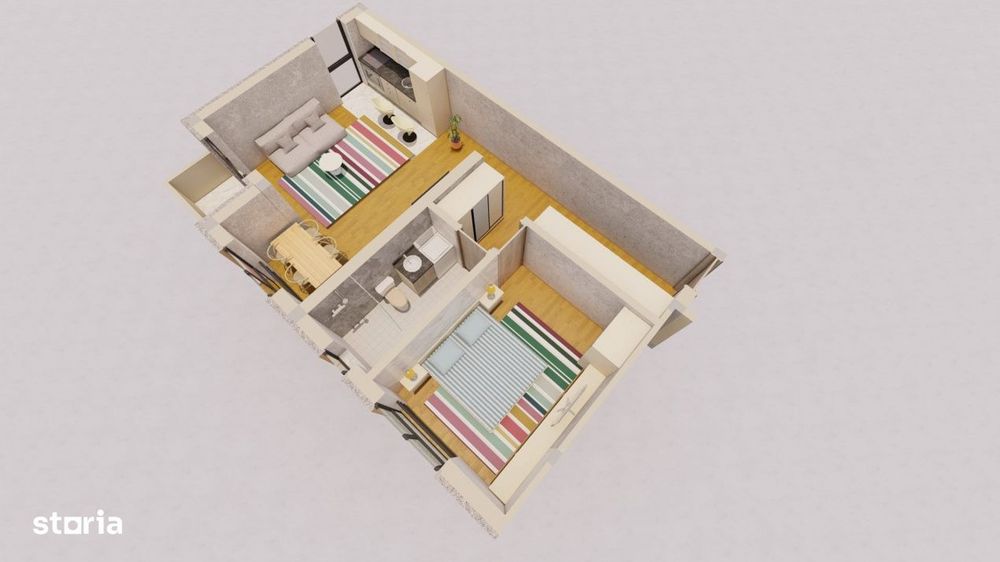 IMI Residence - Comision 0 - Apt. 2 camere, 55 mp - loc parcare inclus