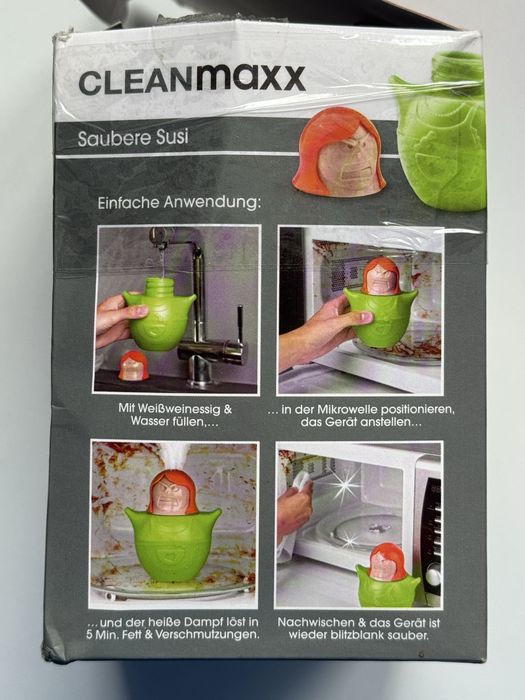 Curatator microunde cu aburi - Saubere Susi CLEANMAXX / Angry Mom