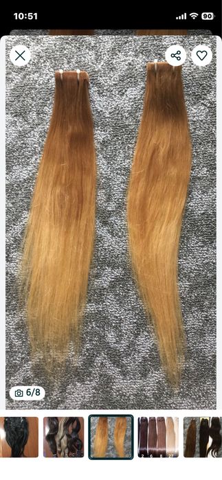 Extensii cheratina par natural 100% calitate remy