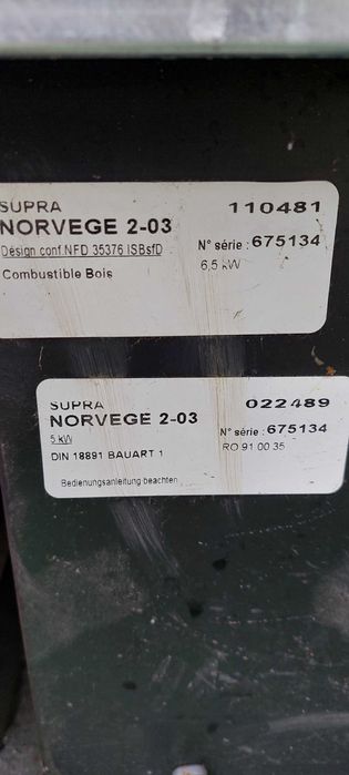 Камина на дърва  Supra