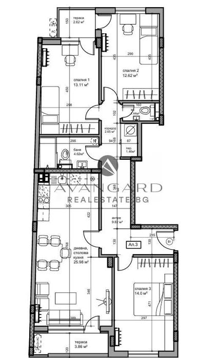 Продава се Четиристаен апартамент в Пловдив, Кършияка - 135 кв.м за 943 €/кв.м - Снимка #13