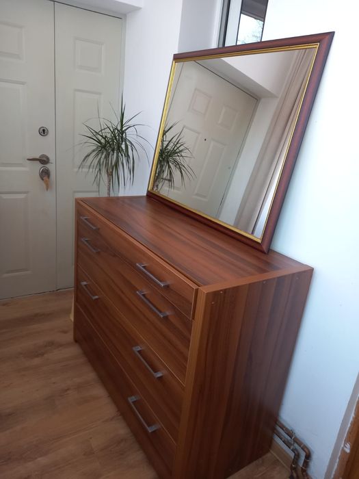 Oglindă mare ramă lemn