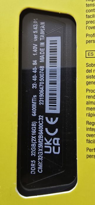 Vandut KIT Ram Corsair Vengeance 32Gb DDr5 6400 CL32 Sigilat