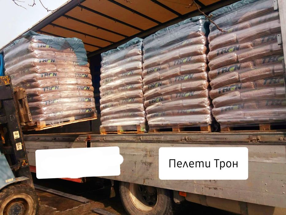 Пелети ТРОН  650.00 лв/пале ат 72 бр  Клас А 1 Иглолистни 100% налични