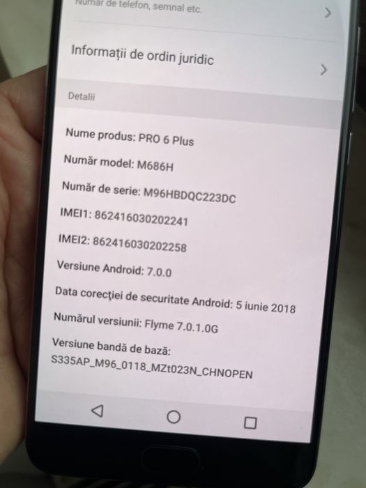 Telefon Meizu pro 6 plus