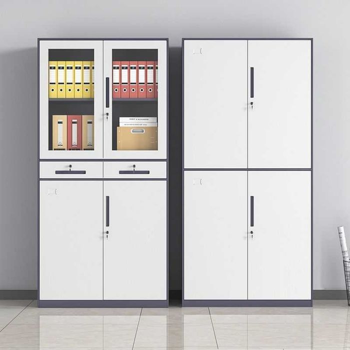 Металлический шкаф с замком | Железный шкаф | Для офиса и школ