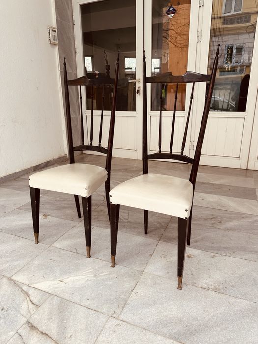 Шведски дизайнерски столове – 2 бр., скандинавски винтидж стил